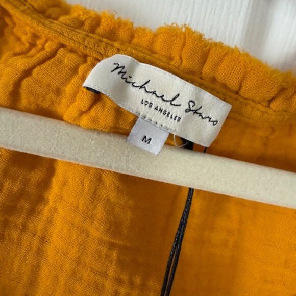 Michael Stars Savanna Gauze Top - Amber - M - NWT - Picture 3 of 3